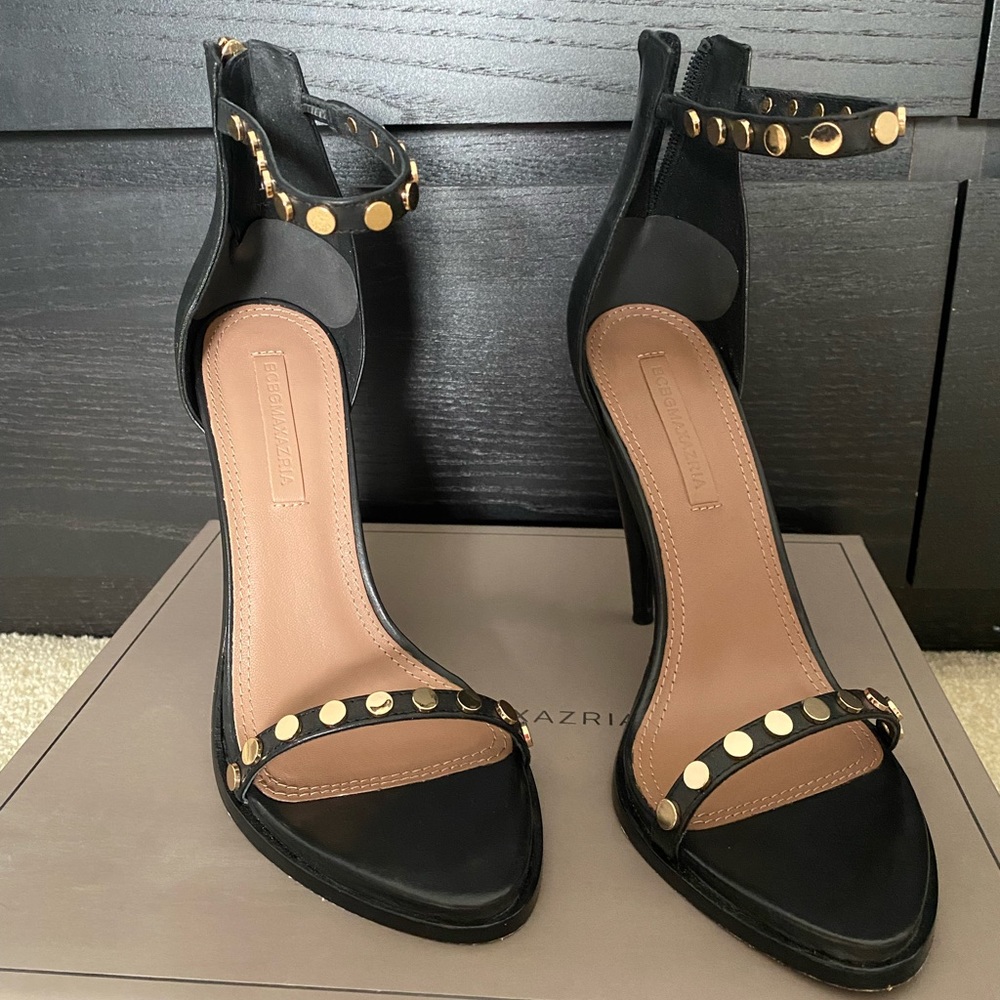 BCBGMAXAZRIA Marie dress sandal calf black 8.5